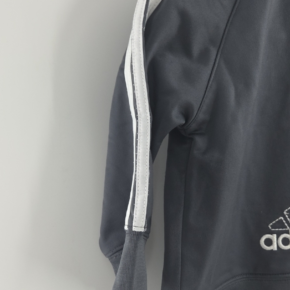 Adidas Kids Tracksuit - Dark Gray with White Stripes - Picture 8 of 15